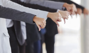 Large,Group,Of,Business,People,Showing,Thumbs,Down.,thinking,Sad,Businessman.,dislike