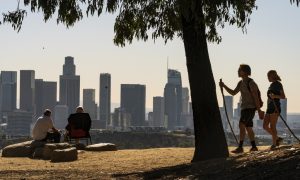 Photo of the skyline of Los Angeles, where a new bill paves the way for the county's first tribal casino