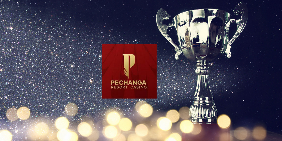 A picture of a trophy for a story about Pechanga casino being selected as the best outside Las Vegas by Newsweek readers