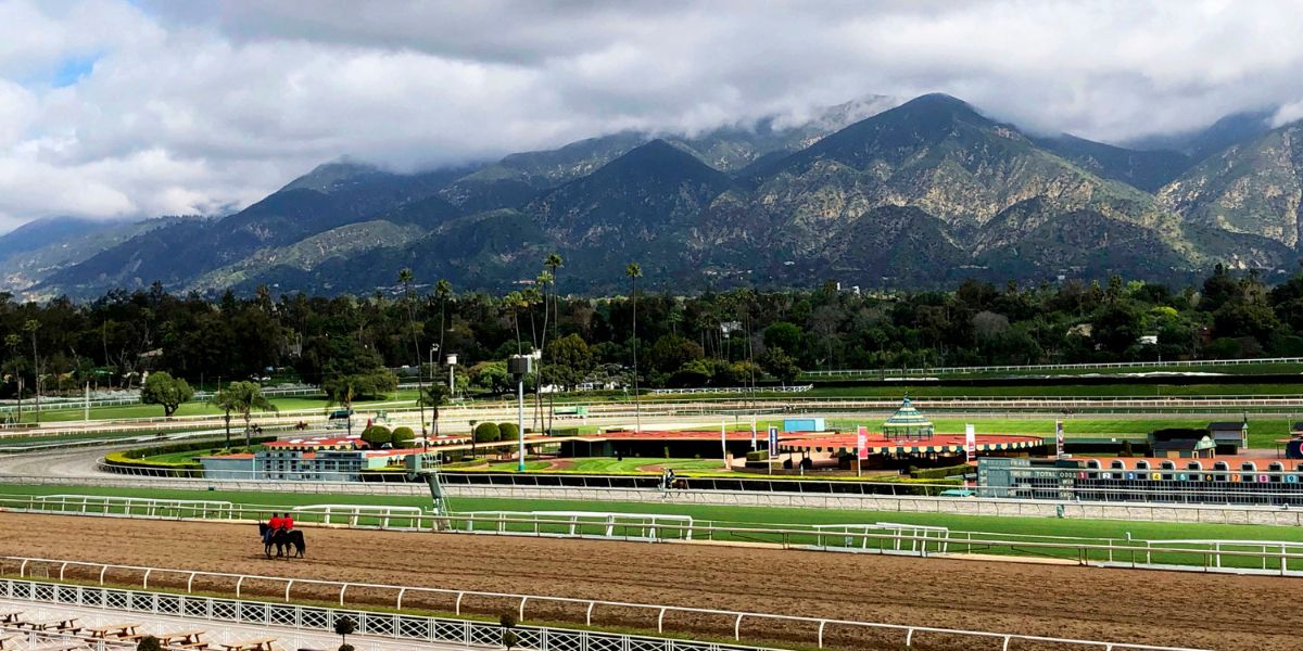 Santa Anita Racetrack in Los Angeles where you can bet the 2024 Kentucky Derby in California