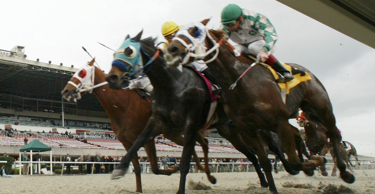 Horses racing at Golden Gate Fields, which closed for good after 83 years.