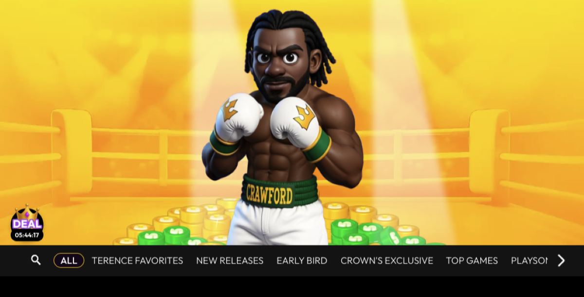 Crown Coins sponsors Terrence Crawford in title fight Saturday.