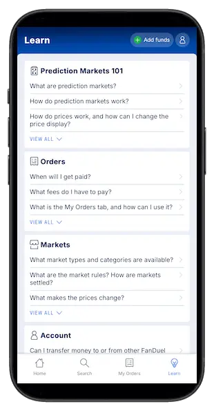FanDuel Predicts app