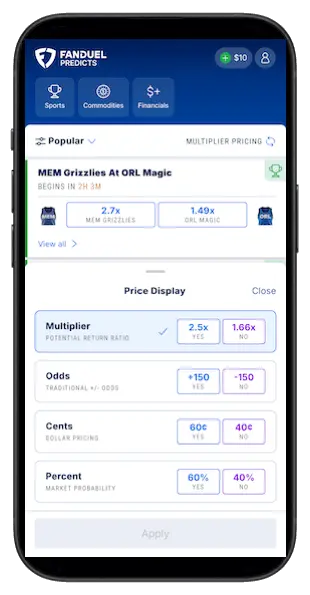 FanDuel Predicts app