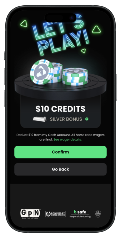 Horseplay Casino Purchase Credits