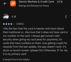 Gemini V.B review