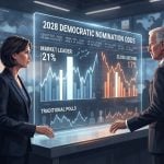 Featured image for: Polymarket and Kalshi now show AOC ahead of Gavin Newsom for 2028 Democratic nod