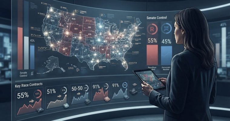 Senate Prediction Markets Still Favor Republicans, but Key Race Contracts Give Democrats a Clearer Path
